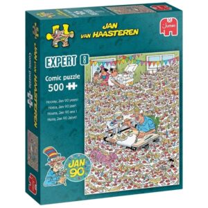 JUMBO 500 PIECE JAN VAN HAASTEREN HOORAY JAN 90 YEARS!