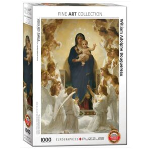 EUROGRAPHICS 1000 PIECE VIRGIN WITH ANGELS