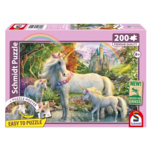 SCHMIDT 200 PIECE UNICORN MARE WITH TWO FOALS