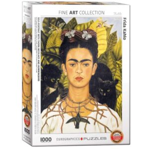 EUROGRAPHICS 1000 PIECE THORN NECKLACE, FRIDA KAHLO