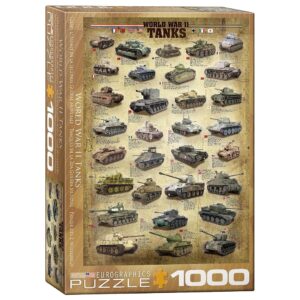 EUROGRAPHICS 1000 PIECE WORLD WAR II TANKS