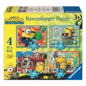 RAVENSBURGER 4 IN A BOX MINIONS 3 DIRECTING LIFE MOMENTS