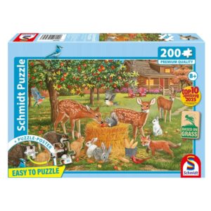 SCHMIDT 200 PIECE ANIMAL PICNIC