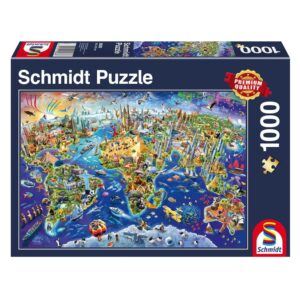 SCHMIDT 1000 PIECE DISCOVER THE WORLD