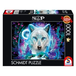 SCHMIDT 1000 PIECE SHEENA PIKE NEON ARCTIC WOLF