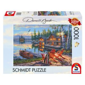 SCHMIDT 1000 PIECE DARRELL BUSH BANKS OF LOON LAKE