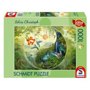 SCHMIDT 1000 PIECE CHRISTOPH YIN & YANG FOREST OF HUMMINGBIRDS
