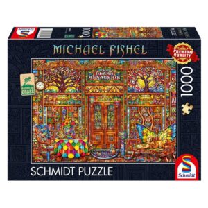 SCHMIDT 1000 PIECE FISHEL GLASS MENAGERIE