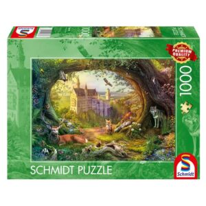 SCHMIDT 1000 PIECE FAIRY TALE CASTLE AND FOREST MAGIC