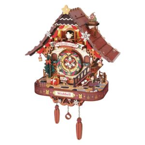 ROBOTIME MECHANICAL MODELS CHRISTMAS CUCKOO CLOCK