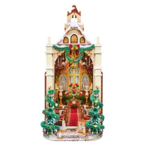 ROBOTIME DIY BOOKENDS KIT CHRISTMAS CHURCH CAROLING CATHEDRAL
