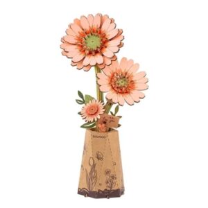 ROBOTIME WOOD BLOOM LIGHT ORANGE GERBERA