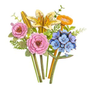 ROBOTIME WOOD BLOOM MISTY PINK BOUQUET