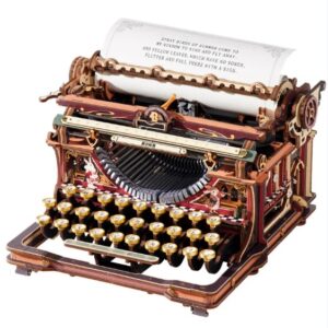ROBOTIME MECHANICAL MODELS TYPEWRITER FAIRYTALE